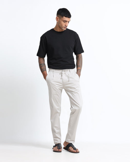 Black navy sage green twill trousers comparison men India