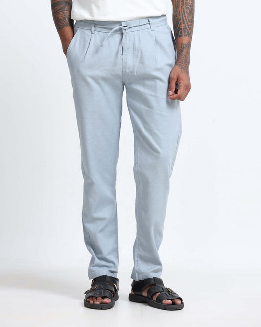 men cotton slim fit trousers online India high quality