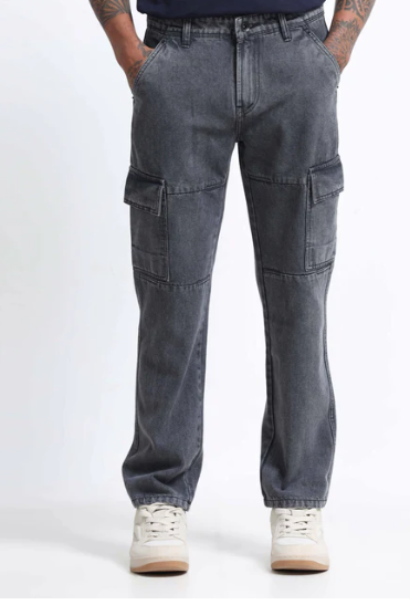 What are the benefits of stretch denim pants compared to regular denim jeans trousers?