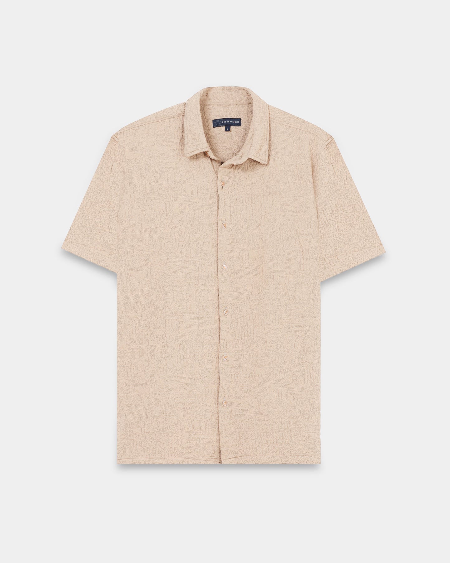 FOAM Beige Textured Shirt