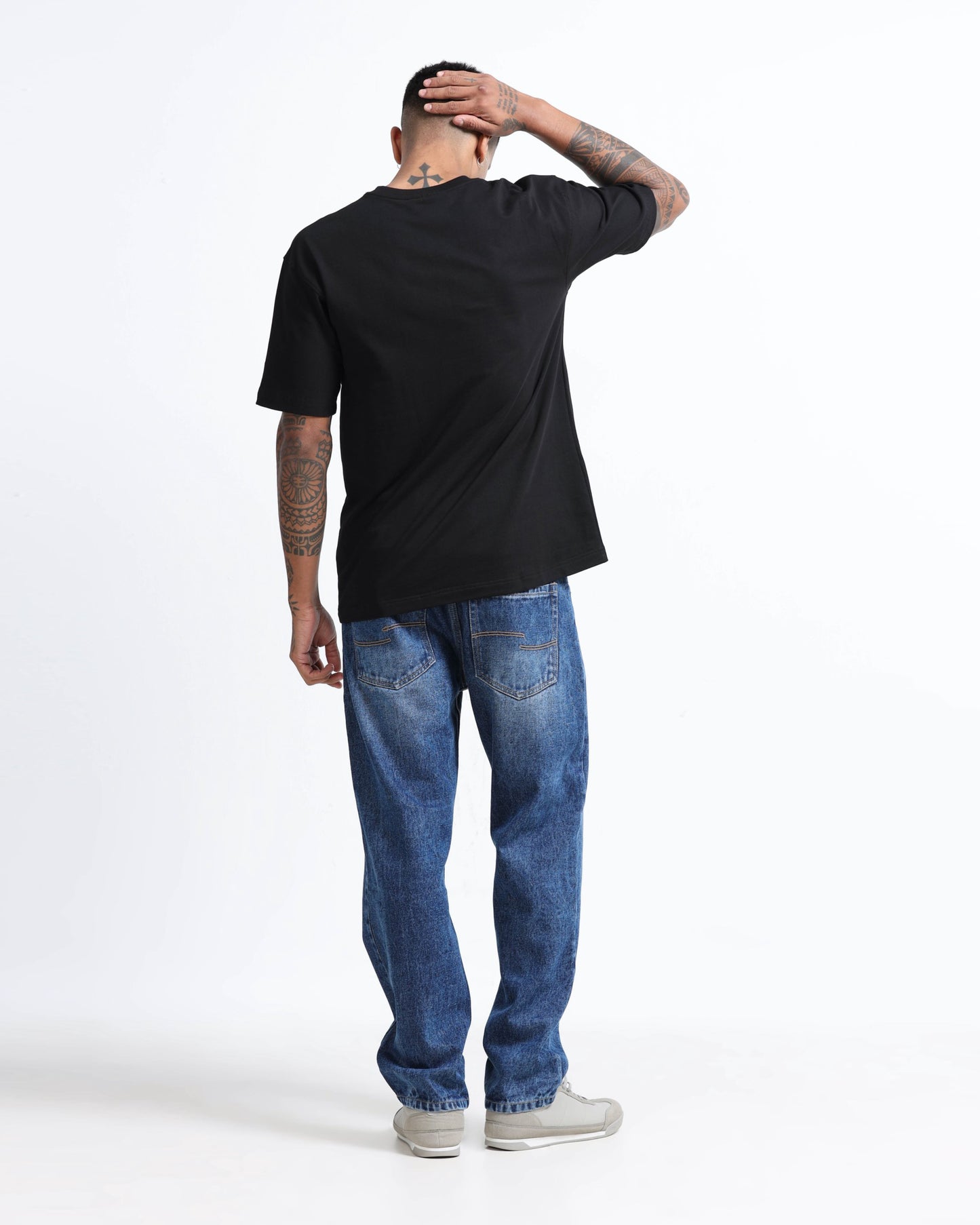 SIGNATURE DARK BLUE DENIM - Relaxed fit