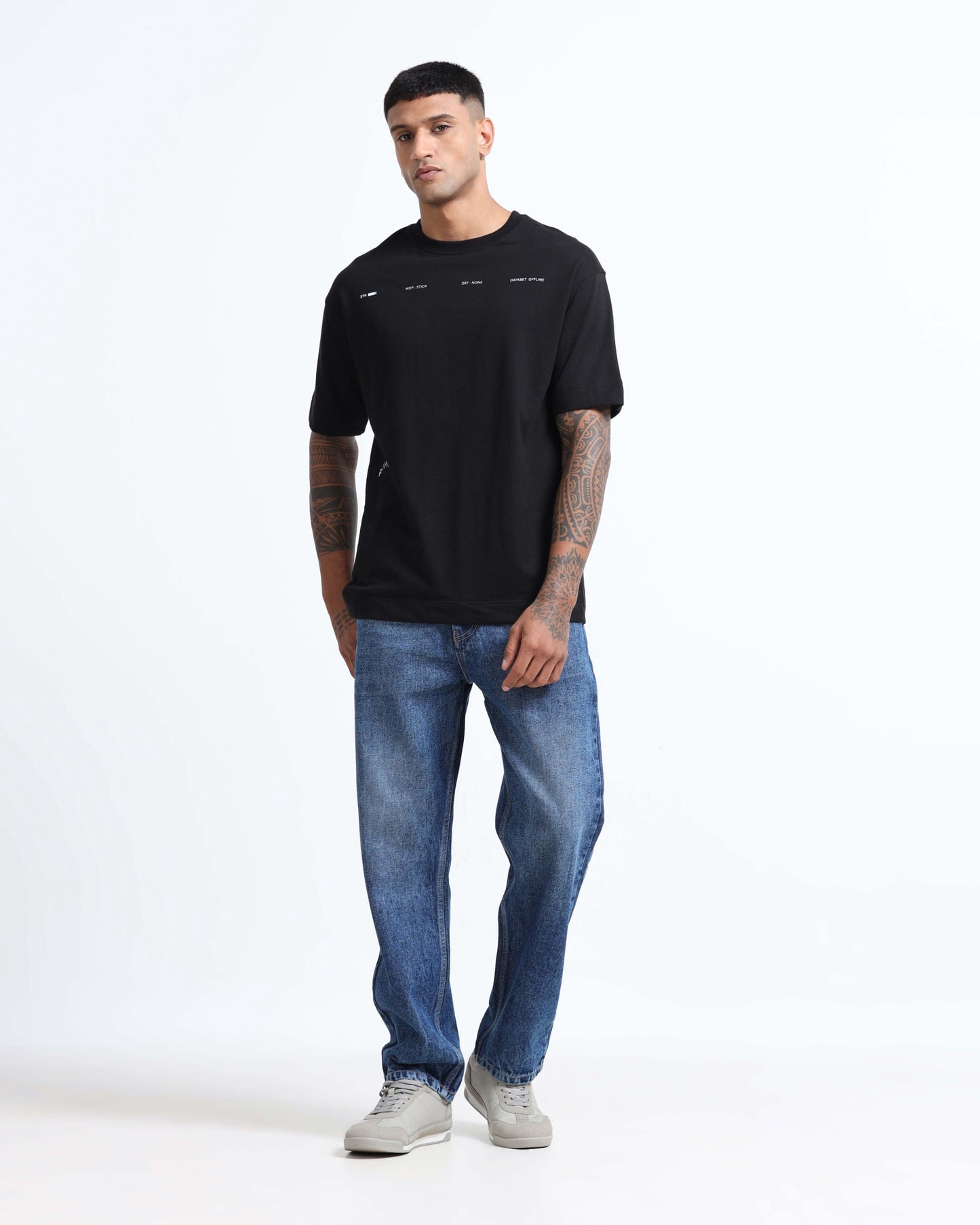 EXISTENCE BLACK TEE - Oversized fit