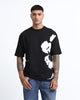 ECLECTIC REALM Relaxed Fit Cotton Printed T-Shirt Black