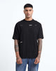 HARMONY Relaxed Fit Cotton Printed T-Shirt Black Anthracite