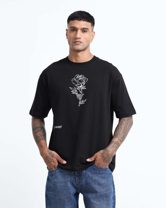 REIMAGINE BLACK TEE - Oversized fit