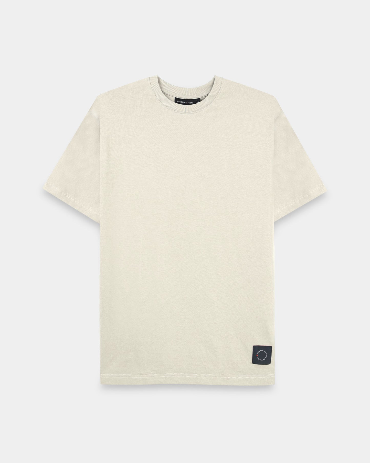 THE GROOVE Light Grey Basic Tee - Oversized Fit
