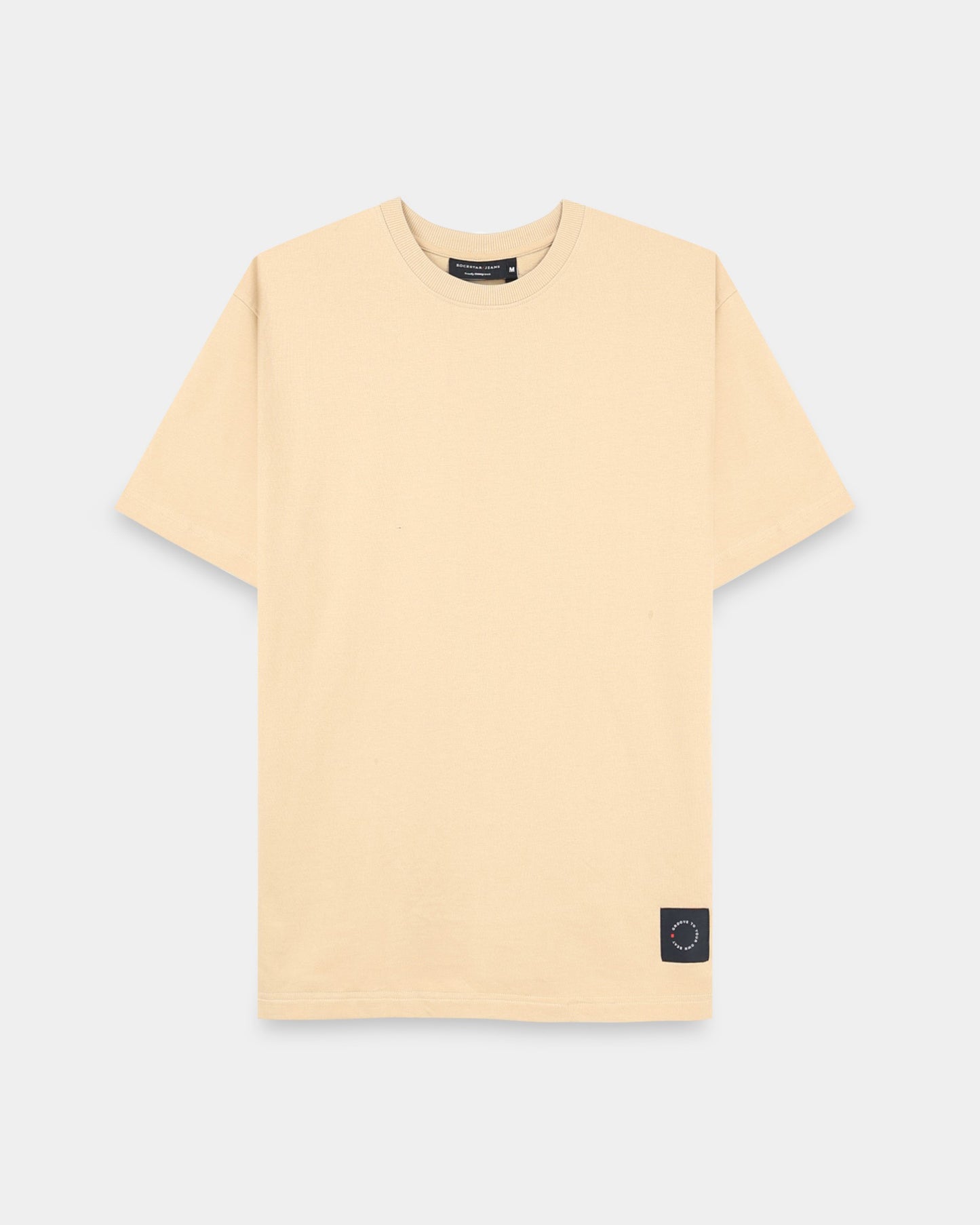 THE GROOVE Beige Basic Tee - Oversized Fit