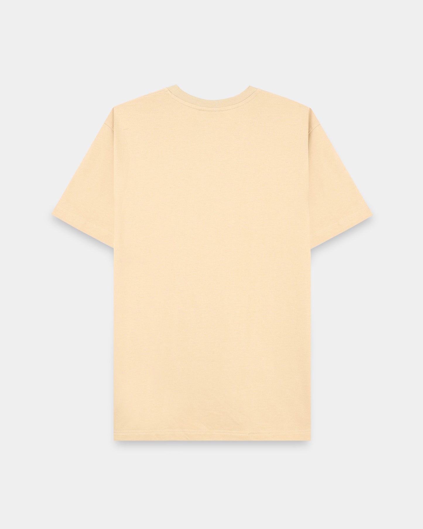 THE GROOVE Beige Basic Tee - Oversized Fit