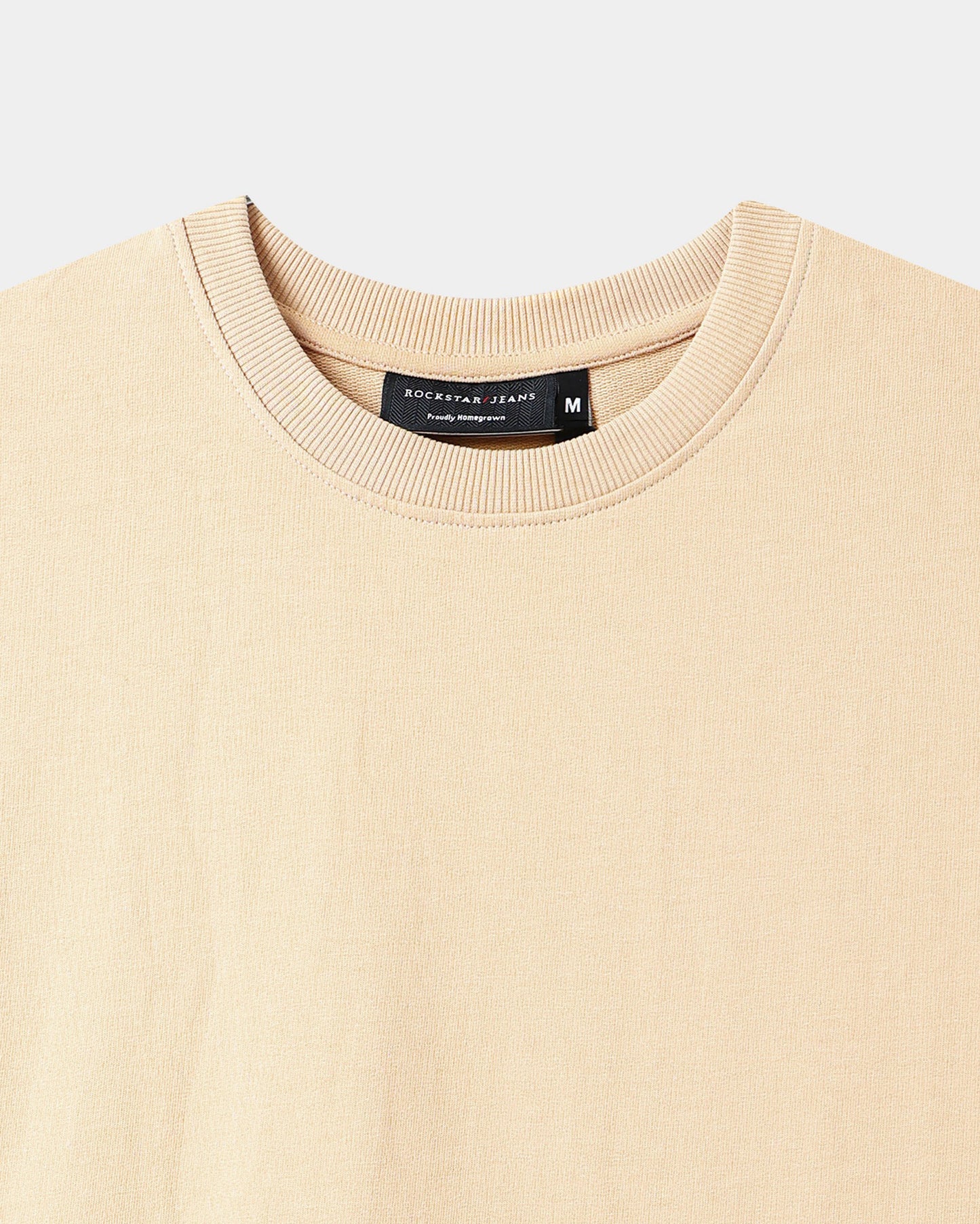 THE GROOVE Beige Basic Tee - Oversized Fit
