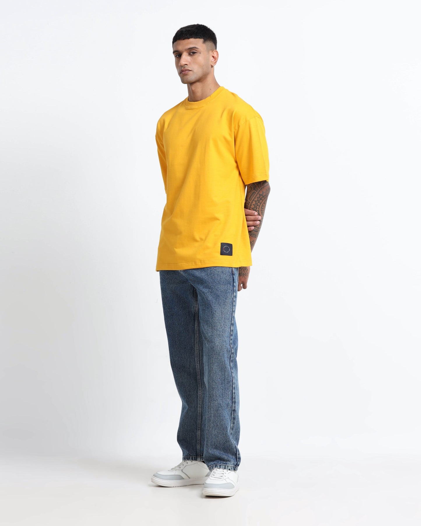 THE GROOVE Yellow Basic Tee - Oversized Fit