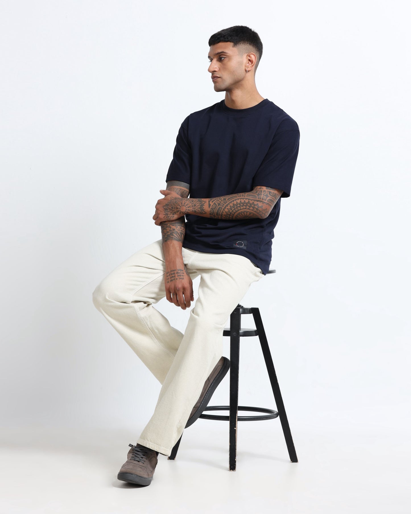 SIGNATURE IVORY DENIM - Relaxed fit