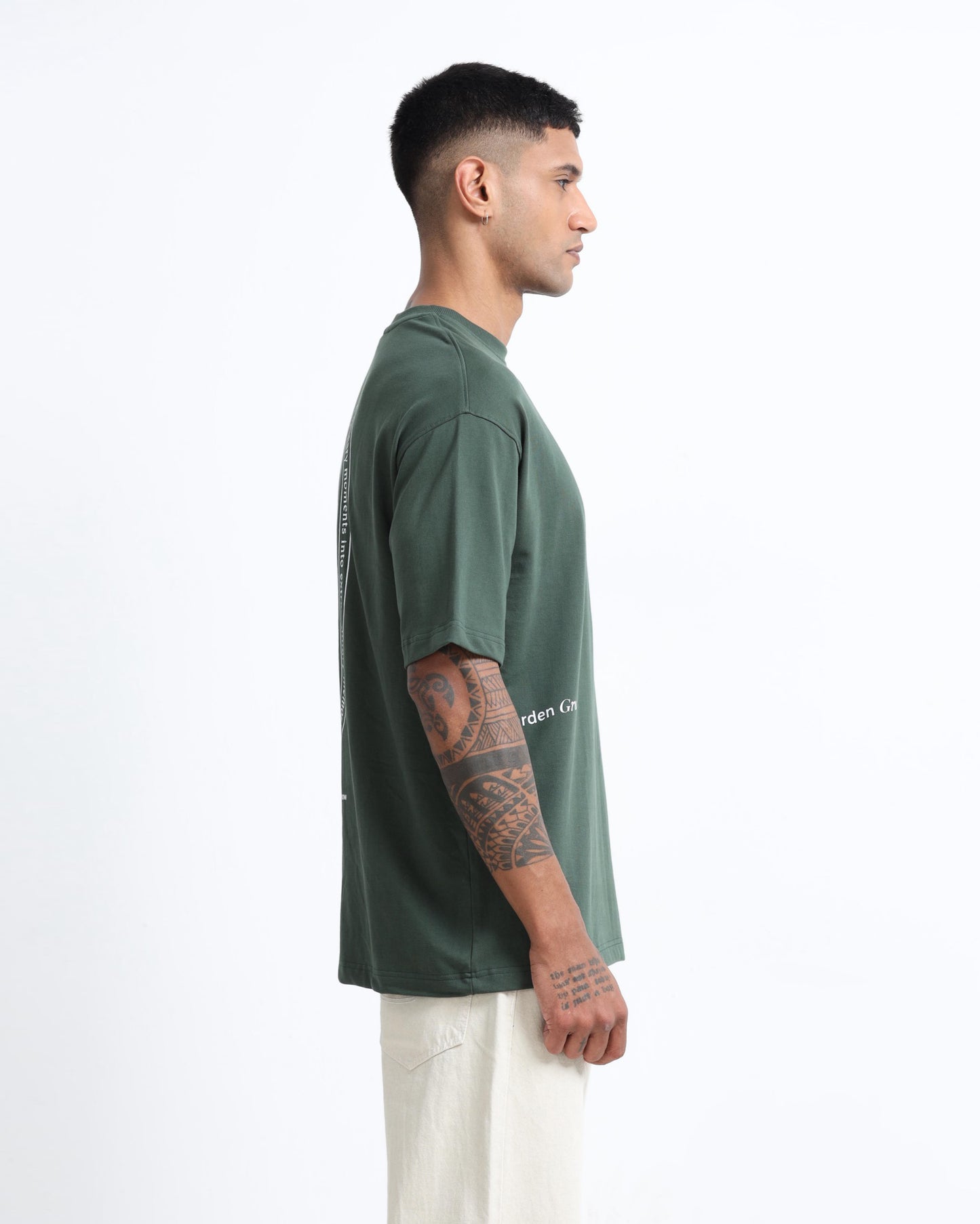 REIMAGINE FOREST GREEN TEE - Oversized fit
