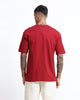 THE GROOVE Maroon Basic Tee - Oversized Fit