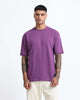 THE GROOVE Purple Basic Tee - Oversized Fit