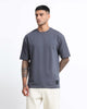 THE GROOVE Grey Basic Tee - Oversized Fit
