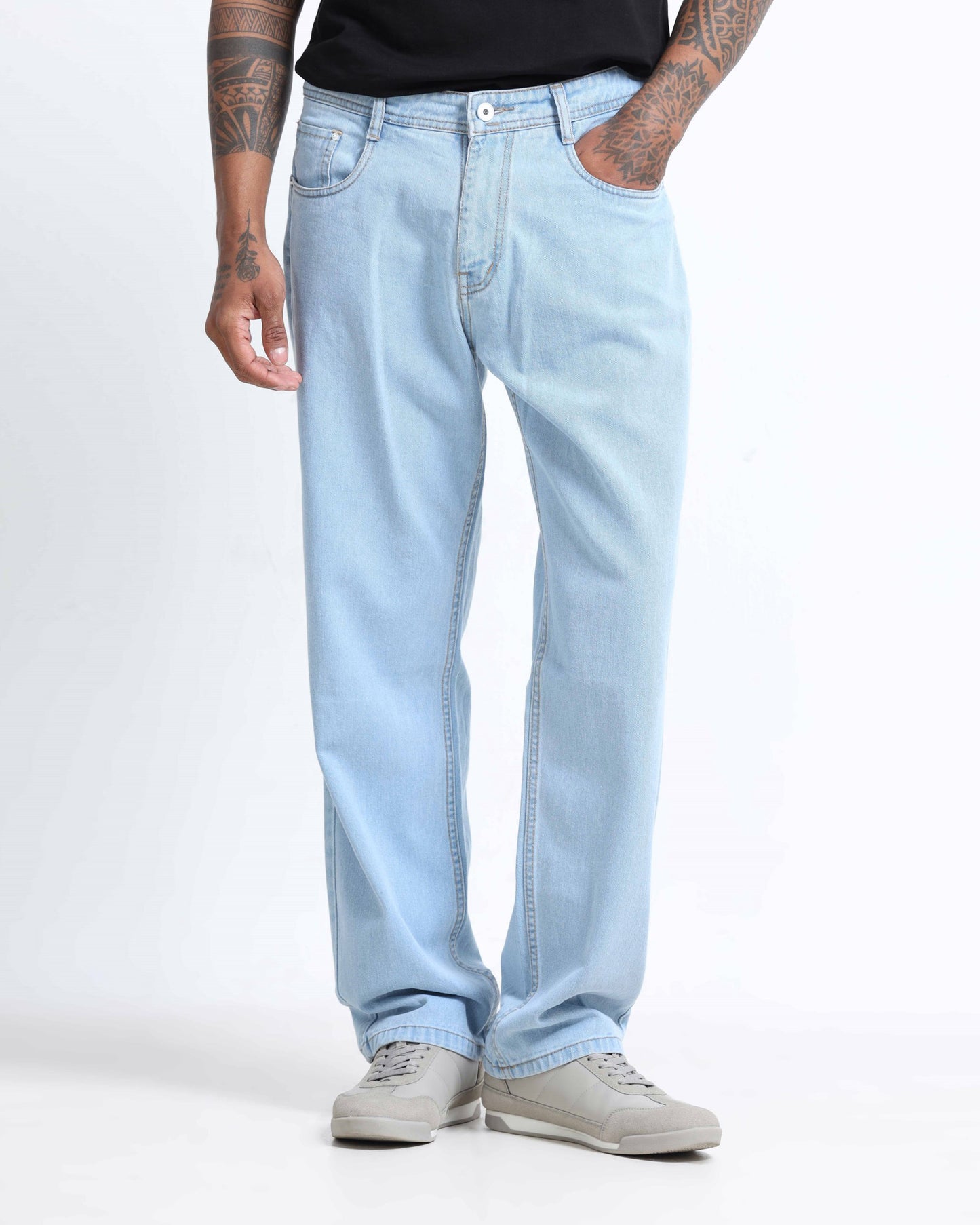 SIGNATURE ICE BLUE DENIM - Relaxed fit