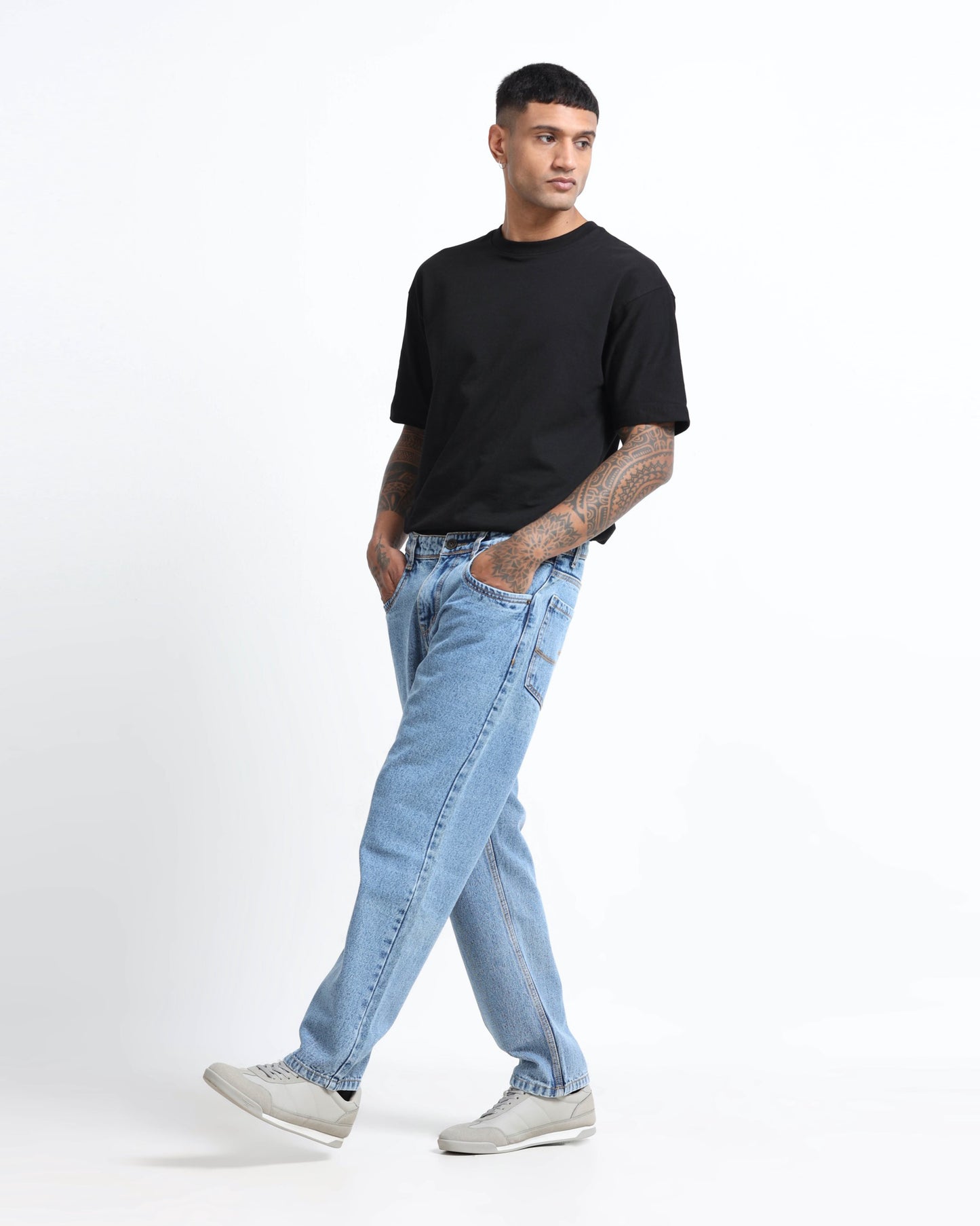 SIGNATURE LIGHT BLUE DENIM - Relaxed fit
