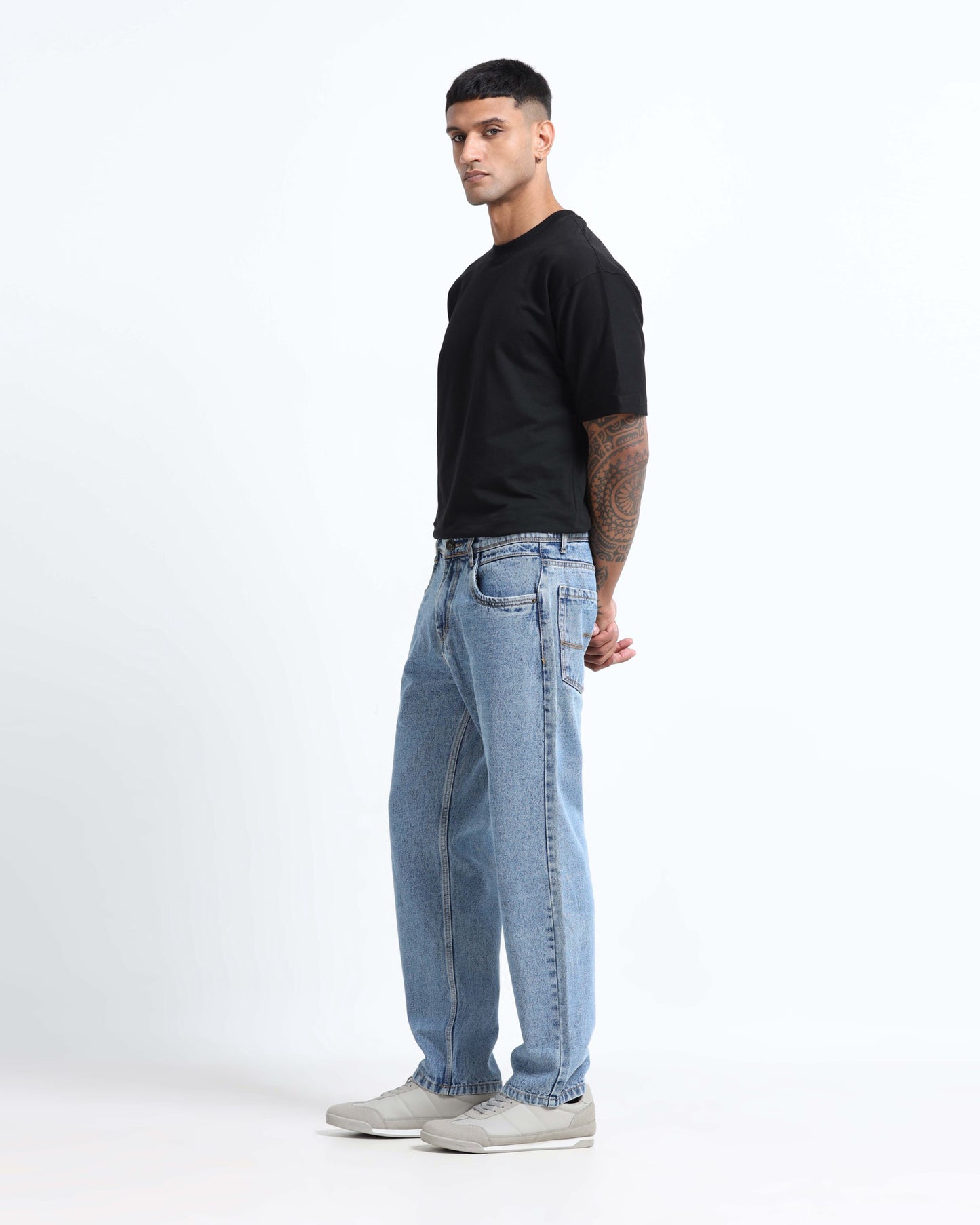 SIGNATURE LIGHT BLUE DENIM - Relaxed fit