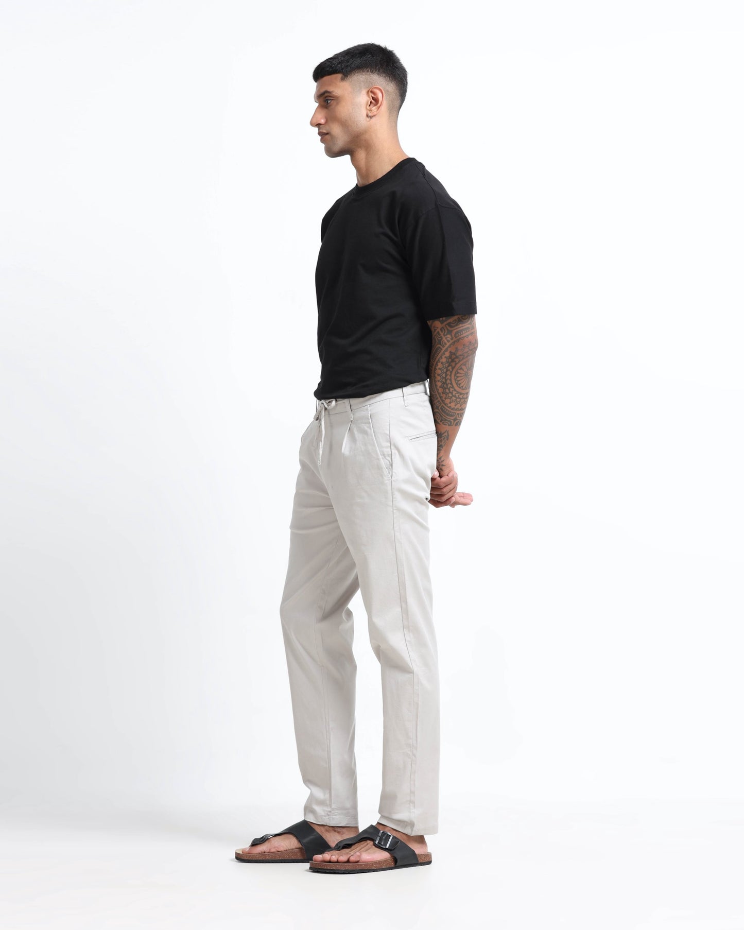 Airy Twill Trousers - Off White
