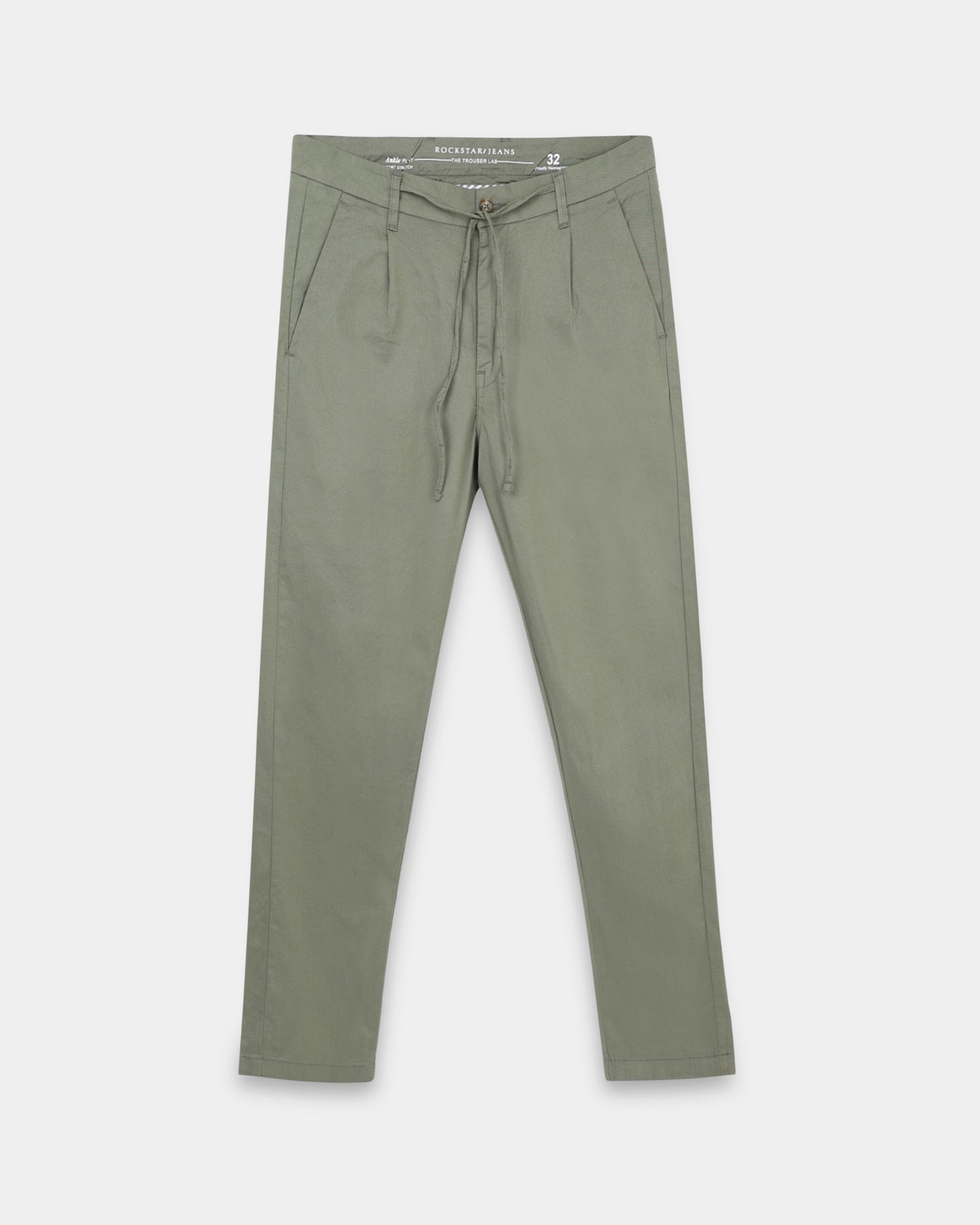 Airy Twill Trousers - Sage Green