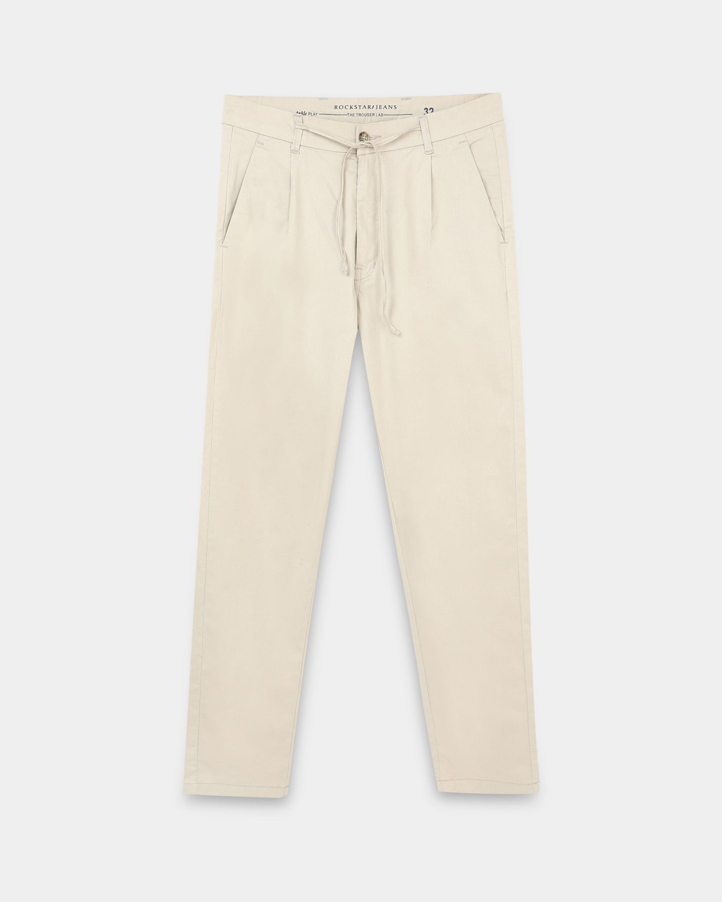 Airy Twill Trousers - Beige