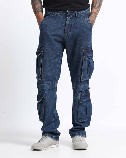 DREAM CHASER DARK BLUE DENIM - Relaxed fit