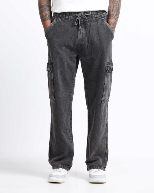 MAVERICK CHARCOAL DENIM - Relaxed fit