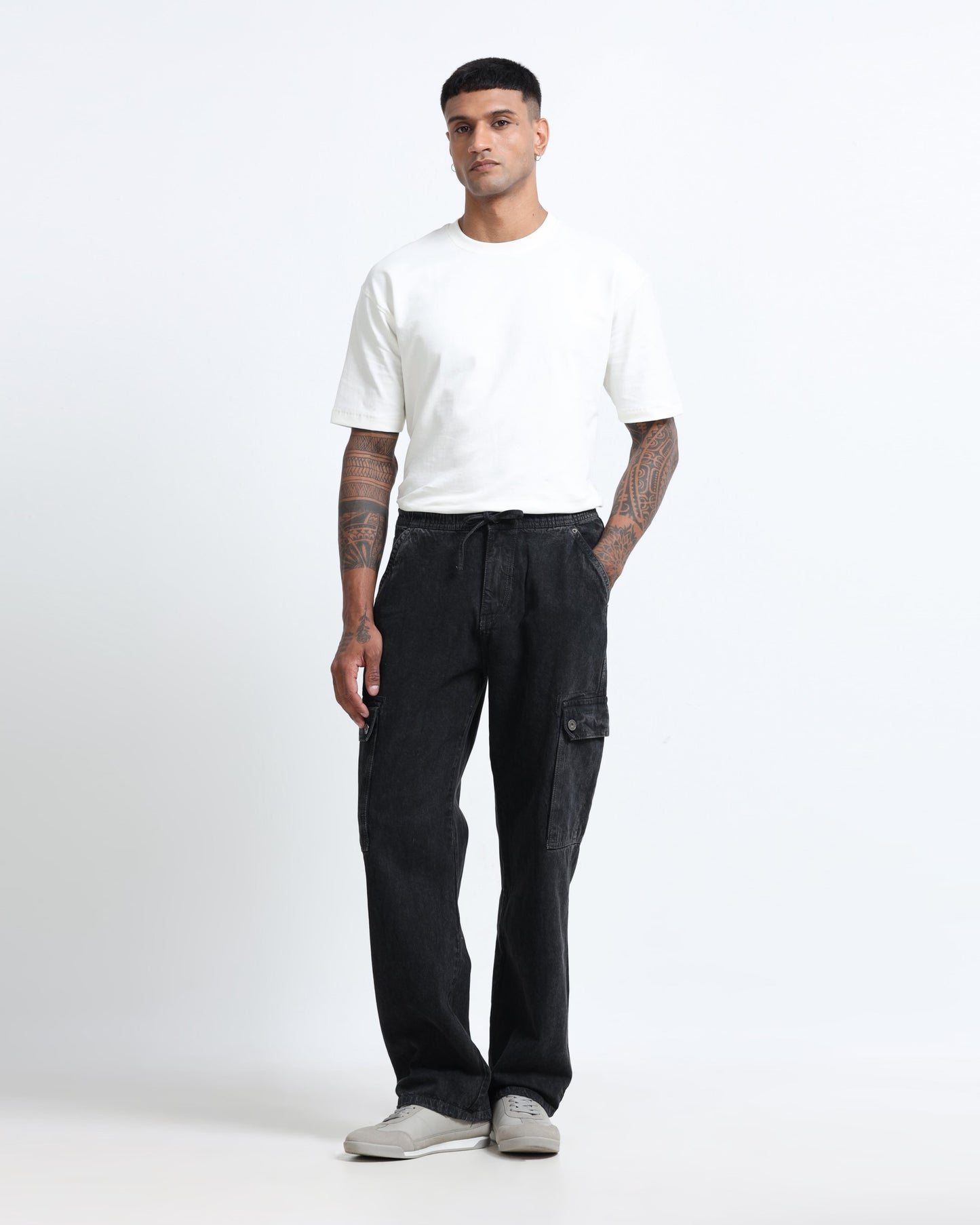 MAVERICK BLACK DENIM - Relaxed fit