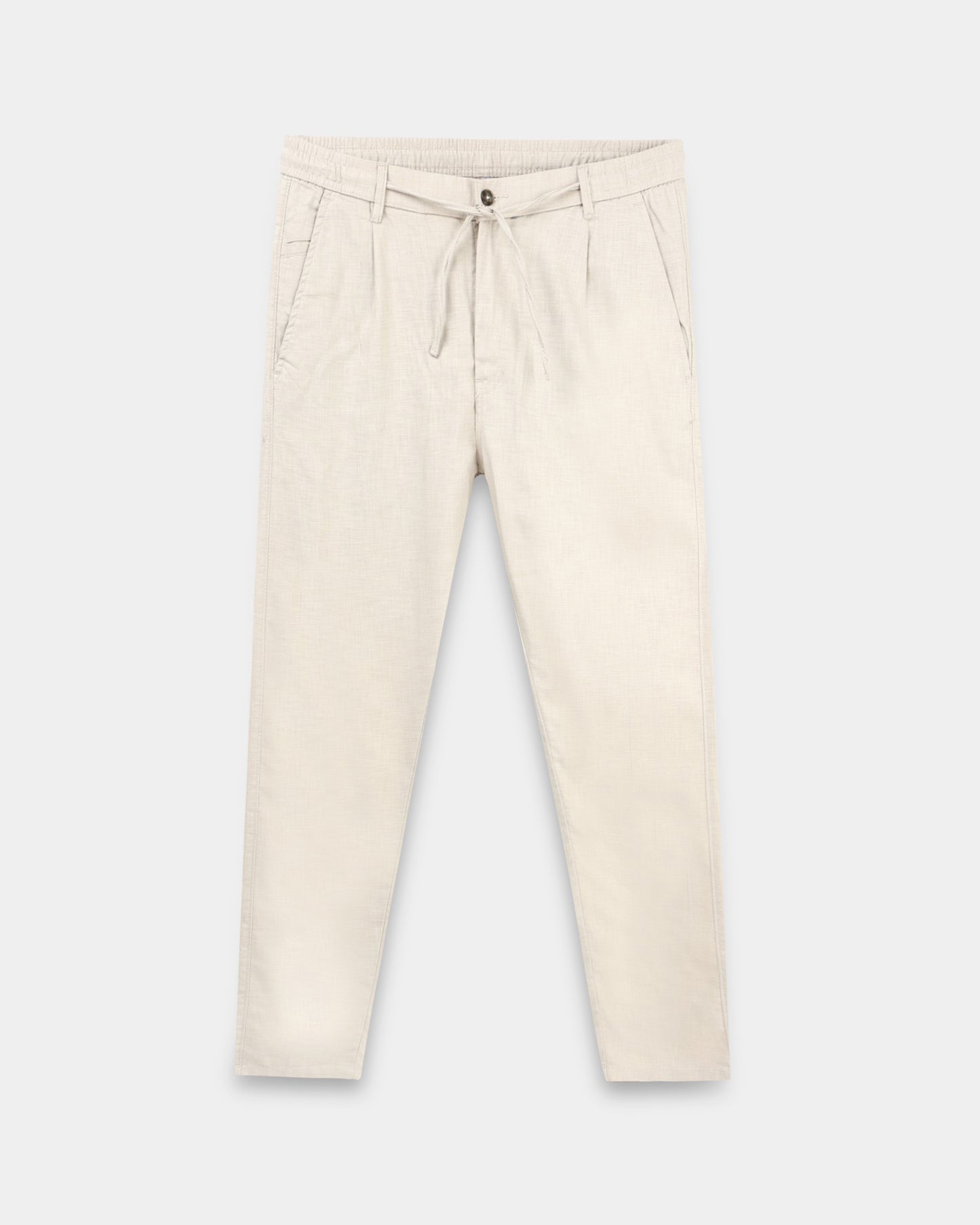 Breezy Linen Trousers - Beige