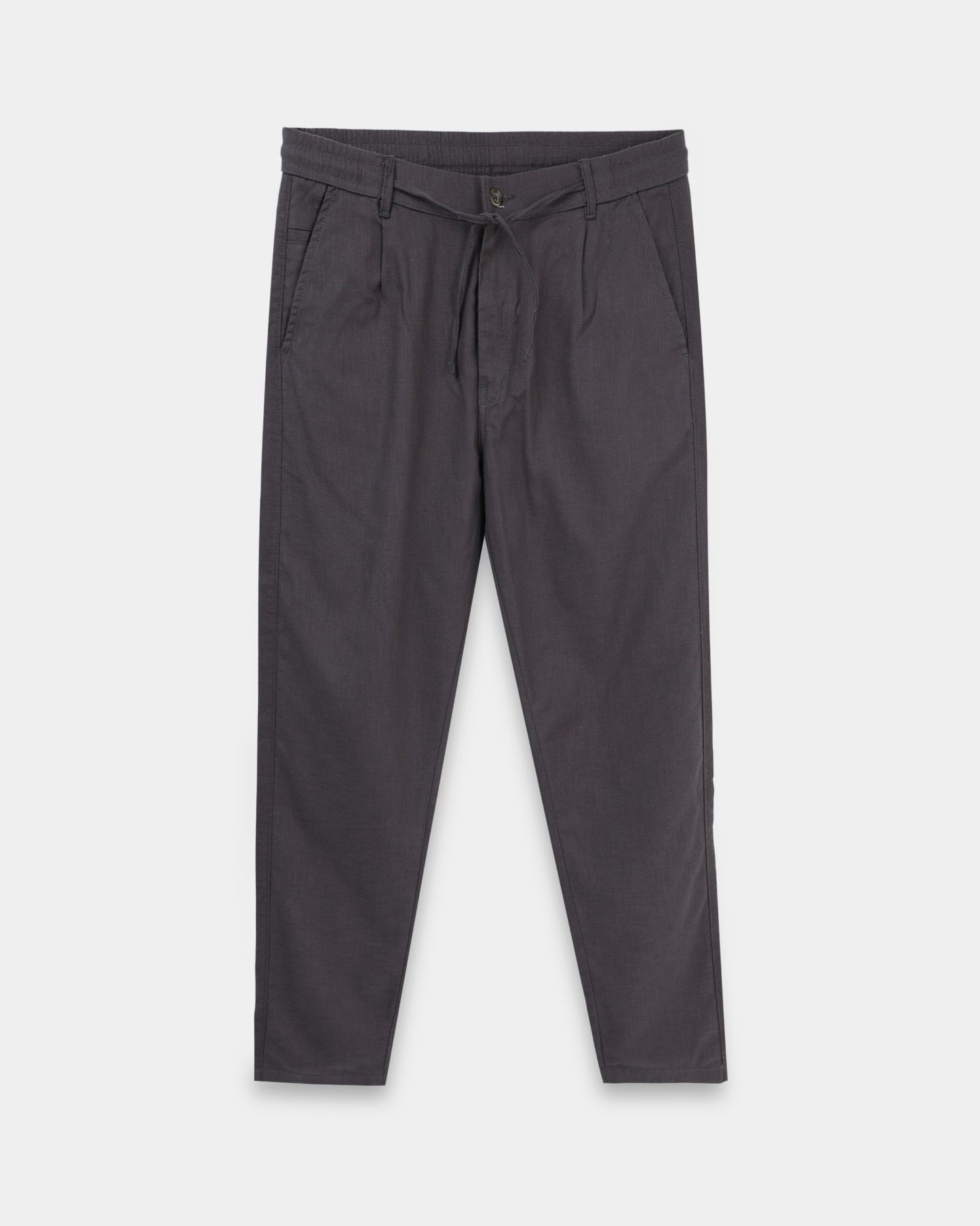 Breezy Linen Trousers - Grey