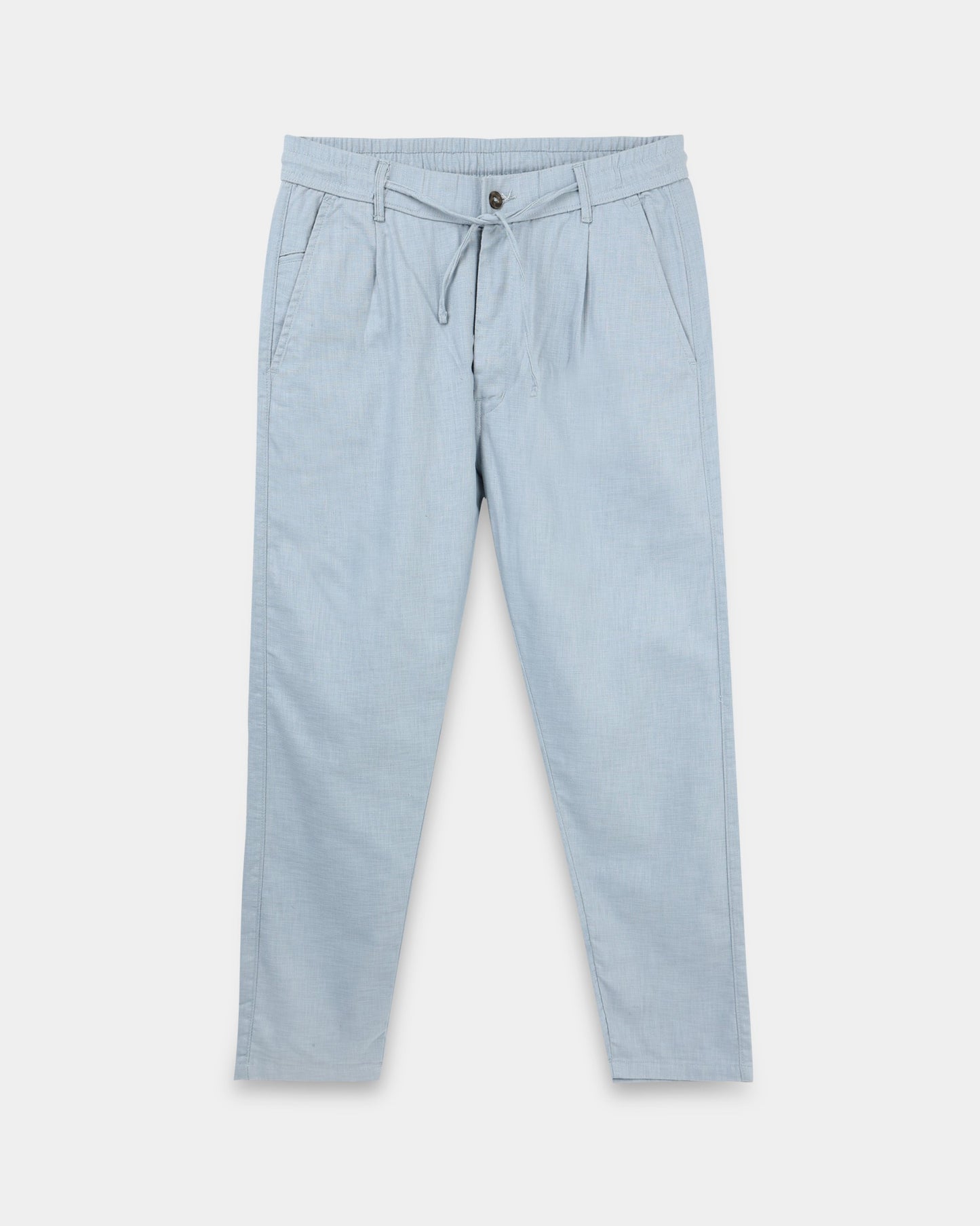 Breezy Linen Trousers - Light Blue