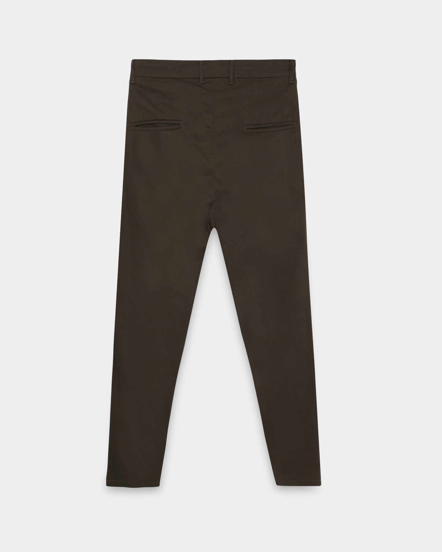 Airy Twill Trousers - Brown