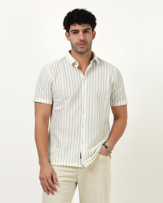 NOIR Light Blue Line Shirt