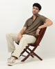 WAVE Regular Fit Knitted Shirt Taupe Olive