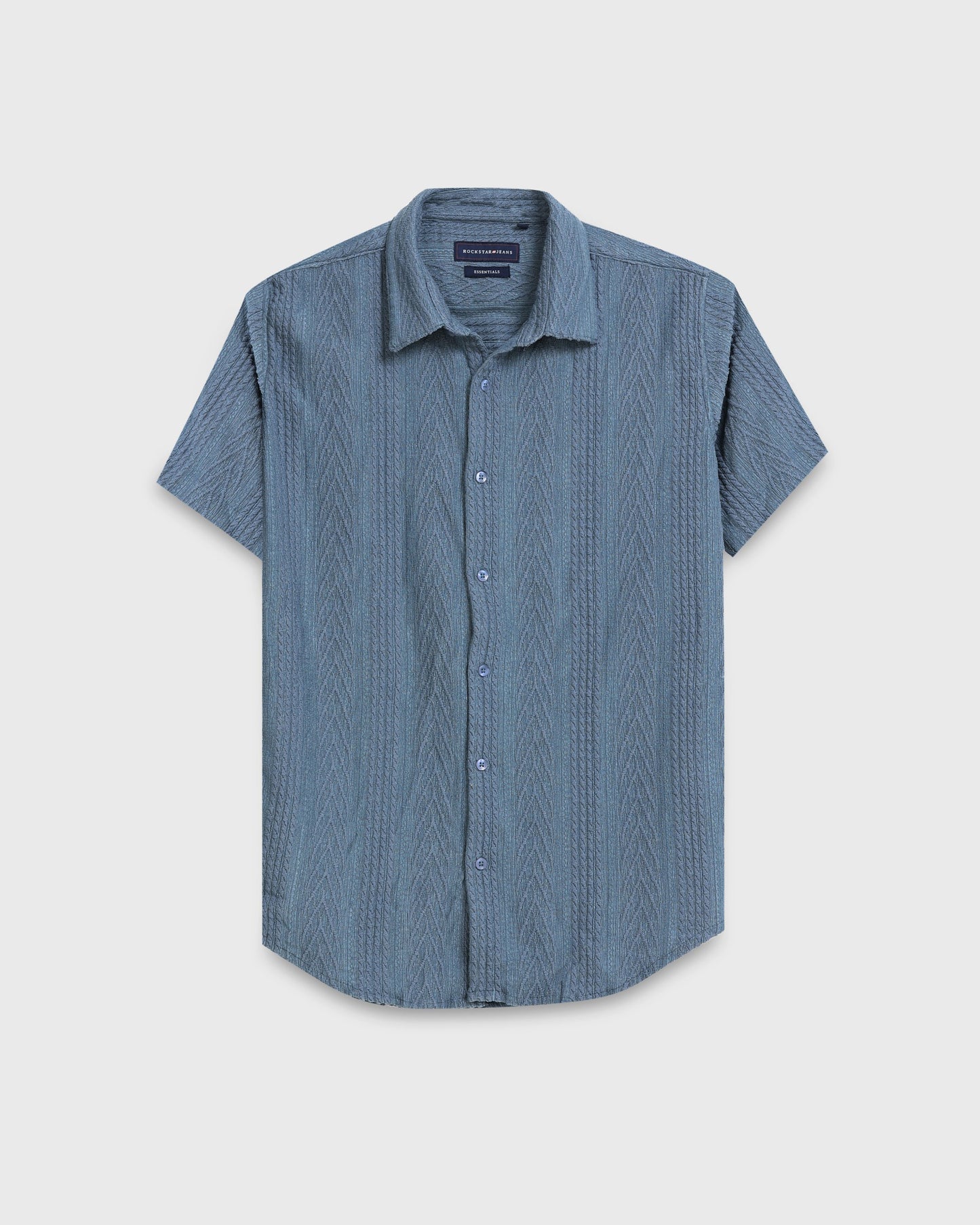 WAVE Blue Knit Shirt