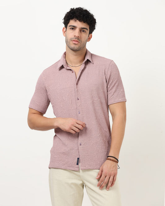 FOAM Lavender Textured Shirt