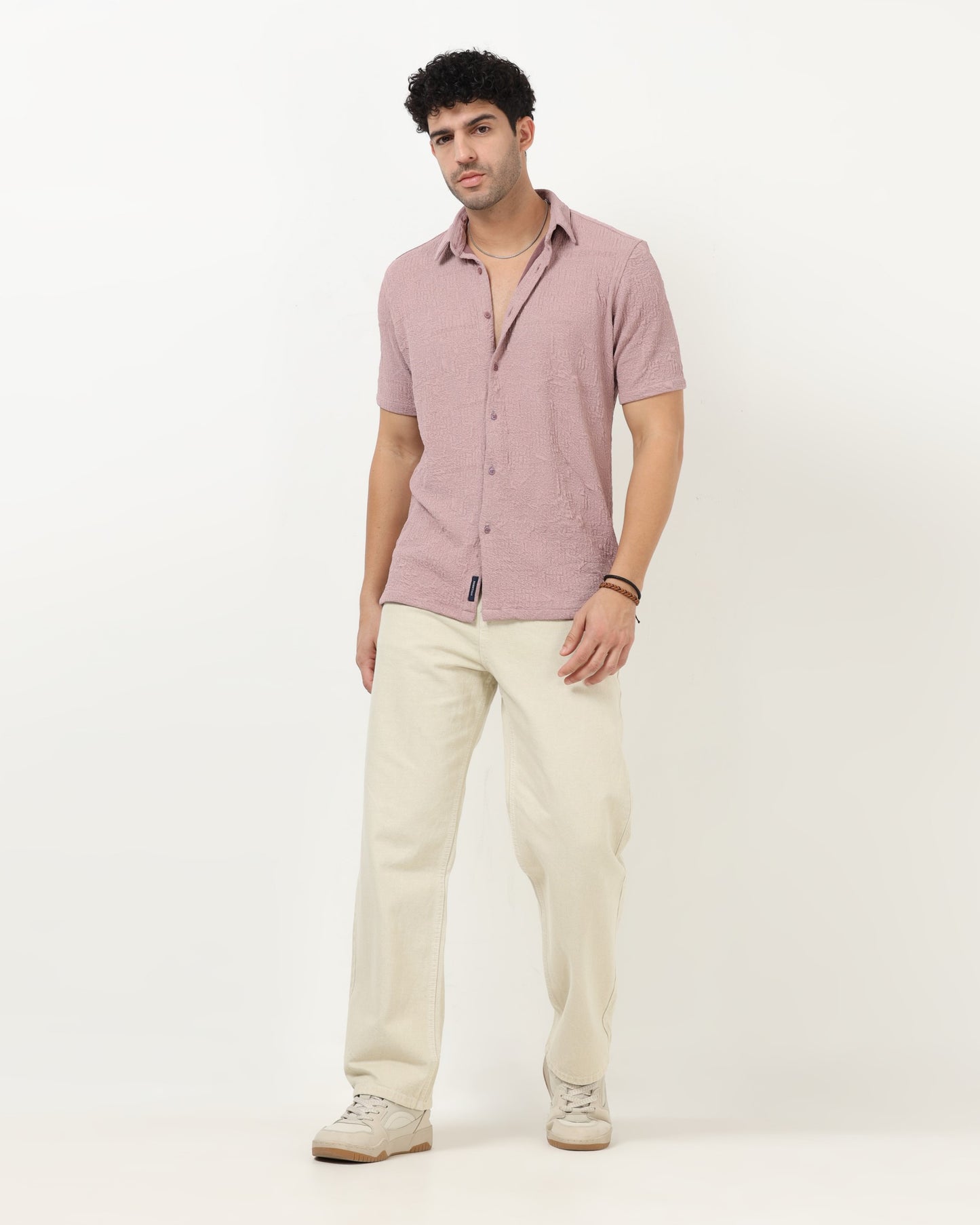 FOAM Lavender Textured Shirt