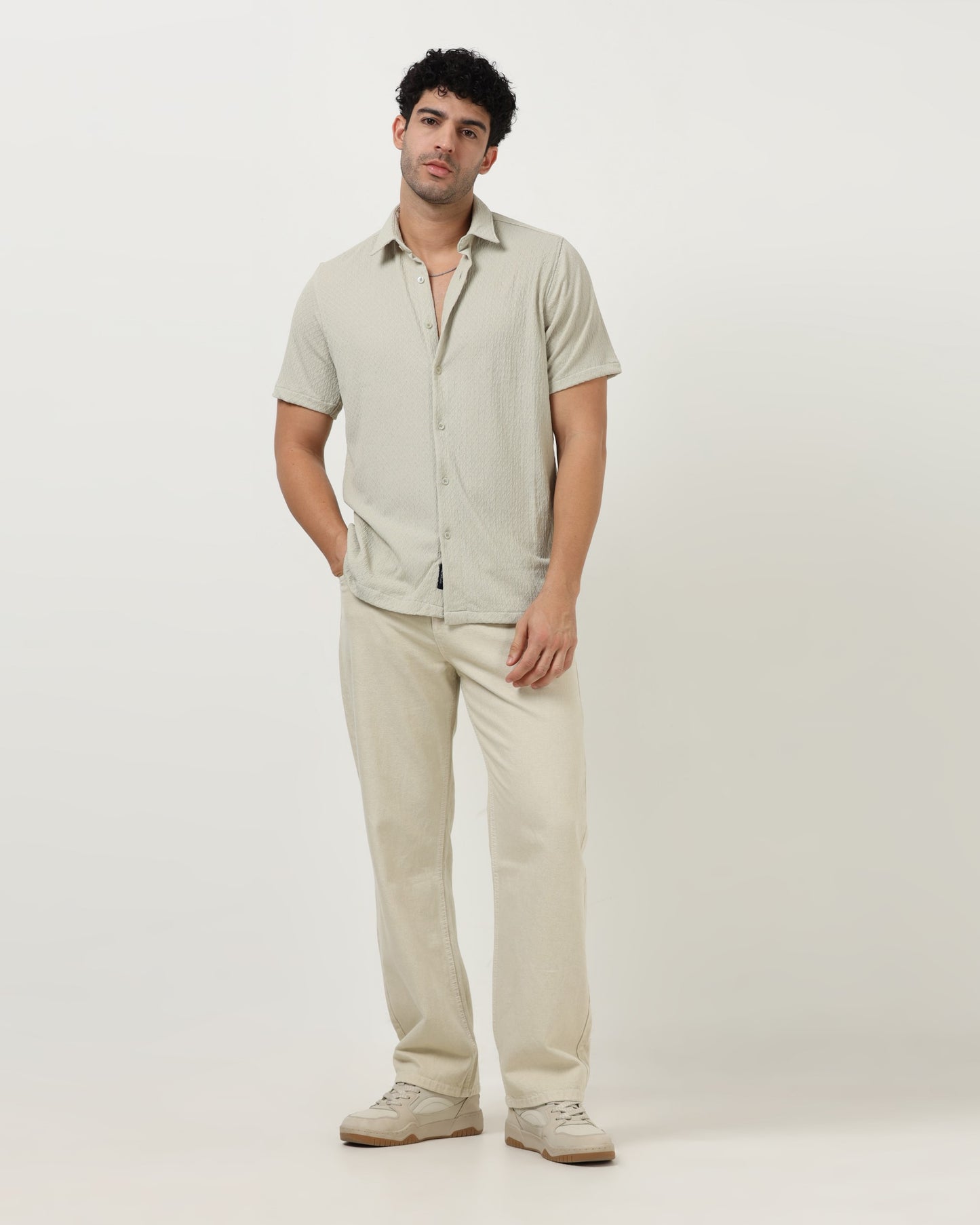 HALO Sage Green Knit Shirt