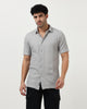 VERTIX Grey Textured Knit Shirt