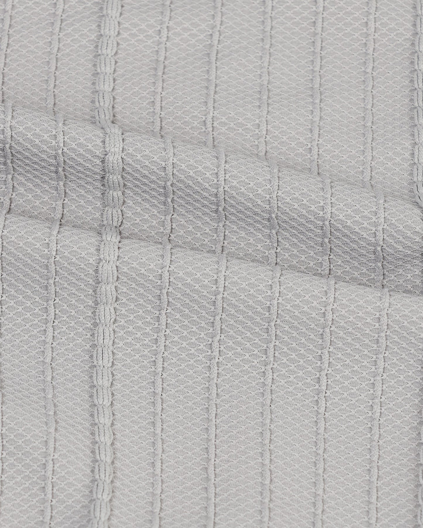 VERTIX Grey Textured Knit Shirt