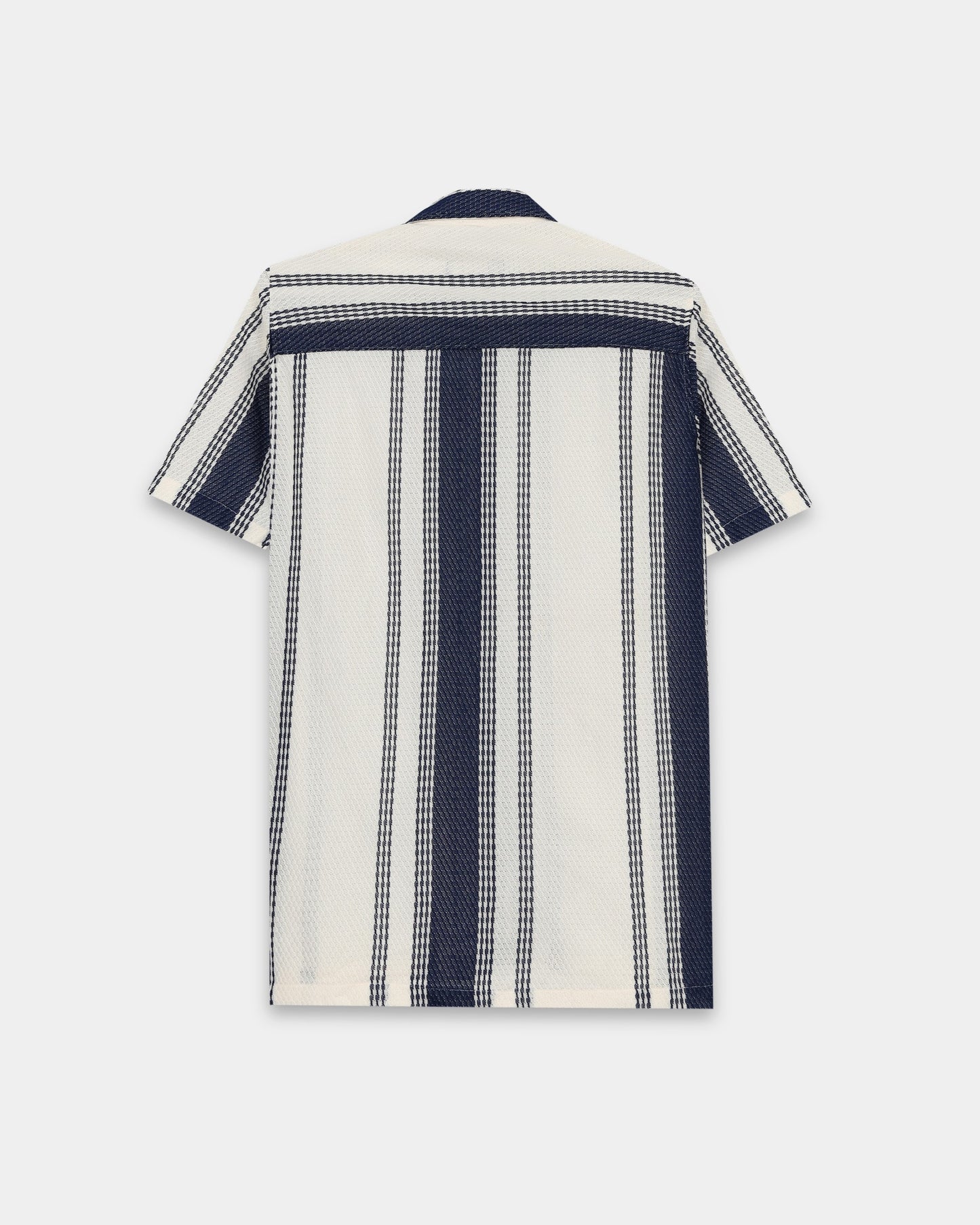 VOLT Blue Textured Knit Shirt