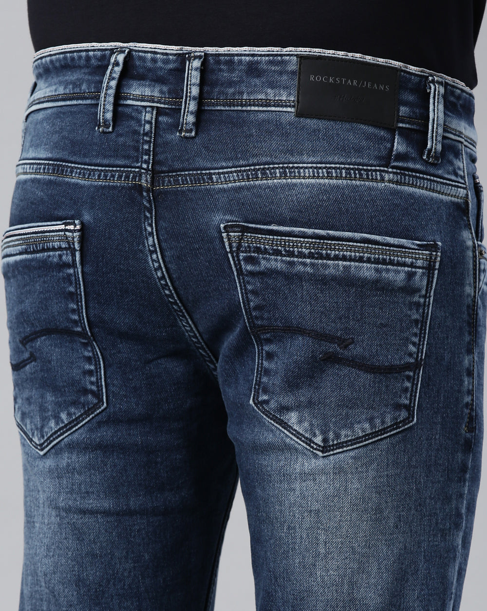 DISTRESSED BLUE DENIM Jeans for Men 