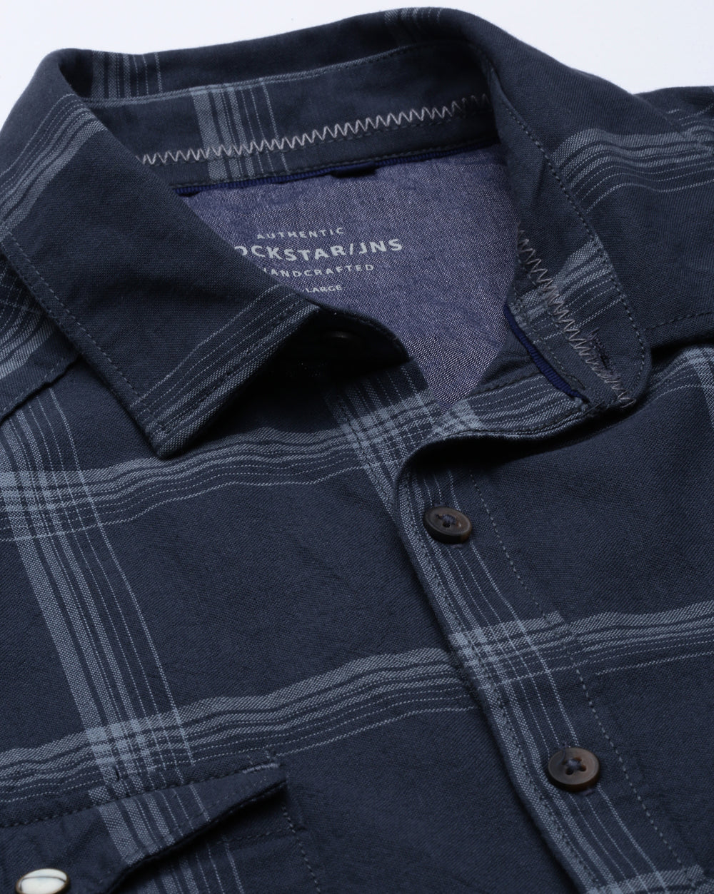 Swing Grey Checkered Shirt for Men 