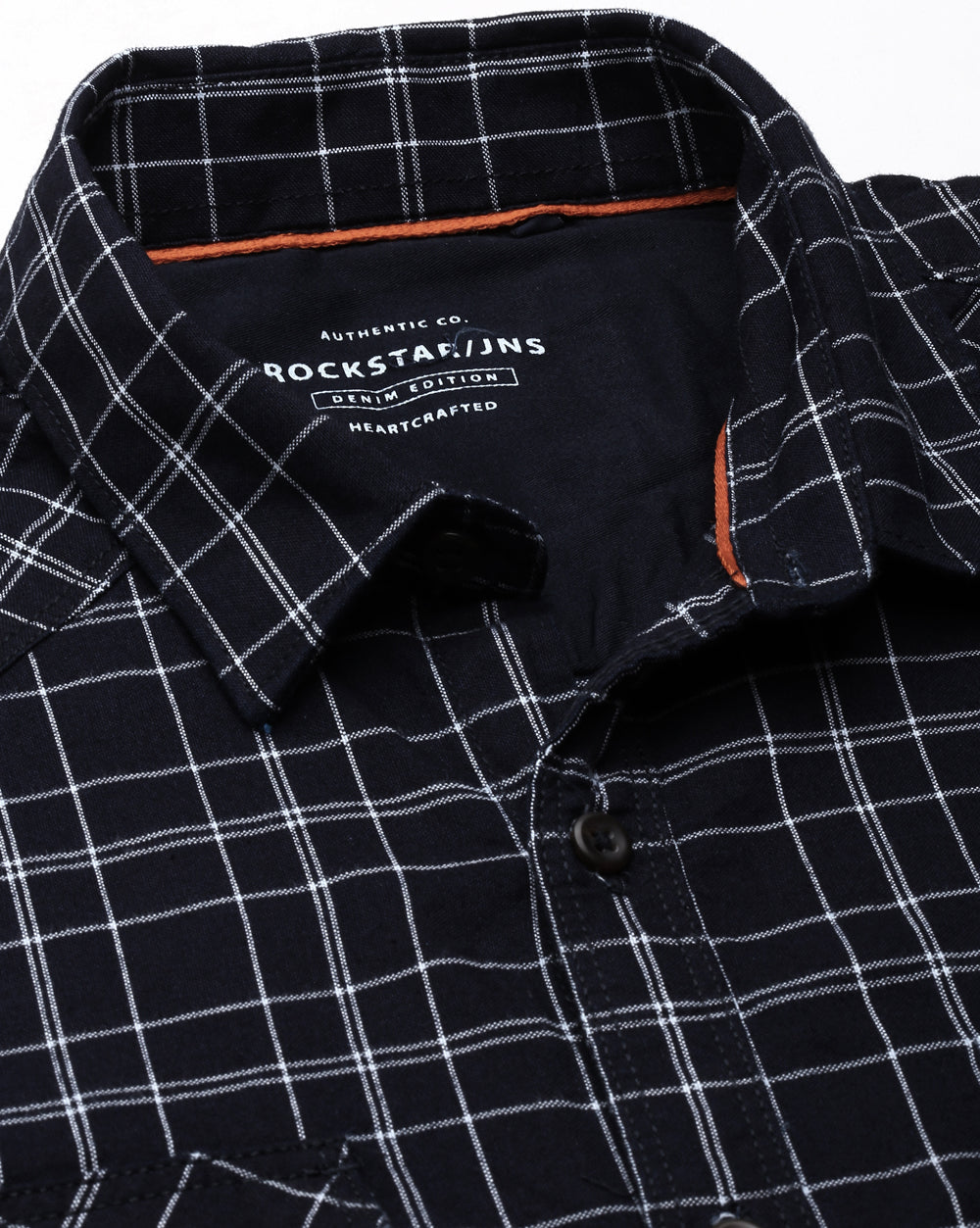 Swing Midnight Blue Checkered Shirt for Men 