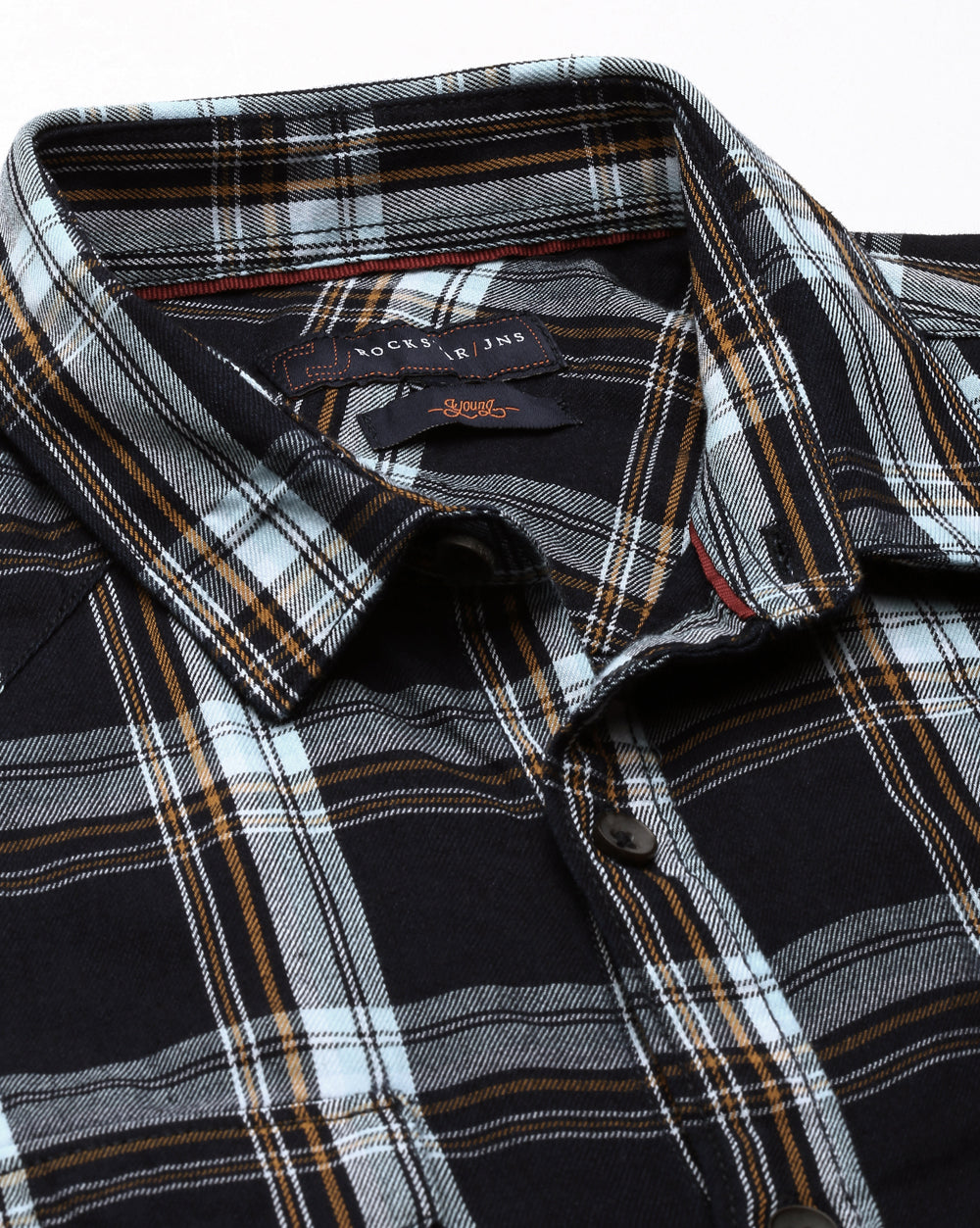 Swing Indigo Check Shirt for Men 