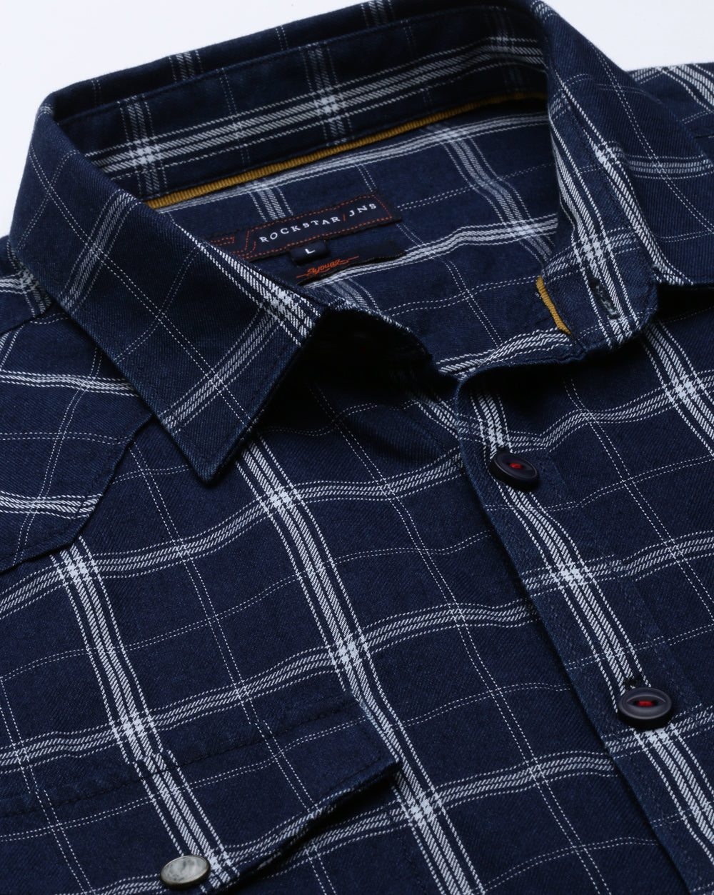 Swing Forever Blue Check Shirt for Men