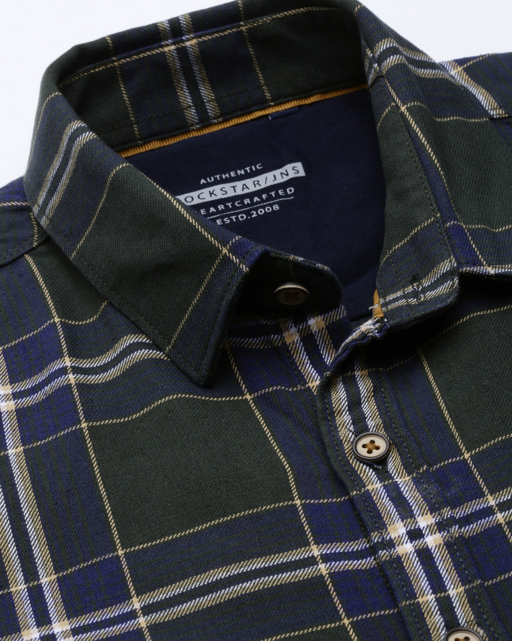 Sway Green Checkered Shirt for Men 