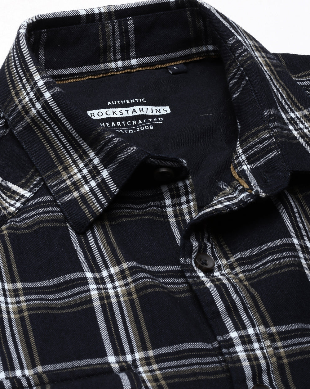 Swing Indigo Checkered Shirt for Men 