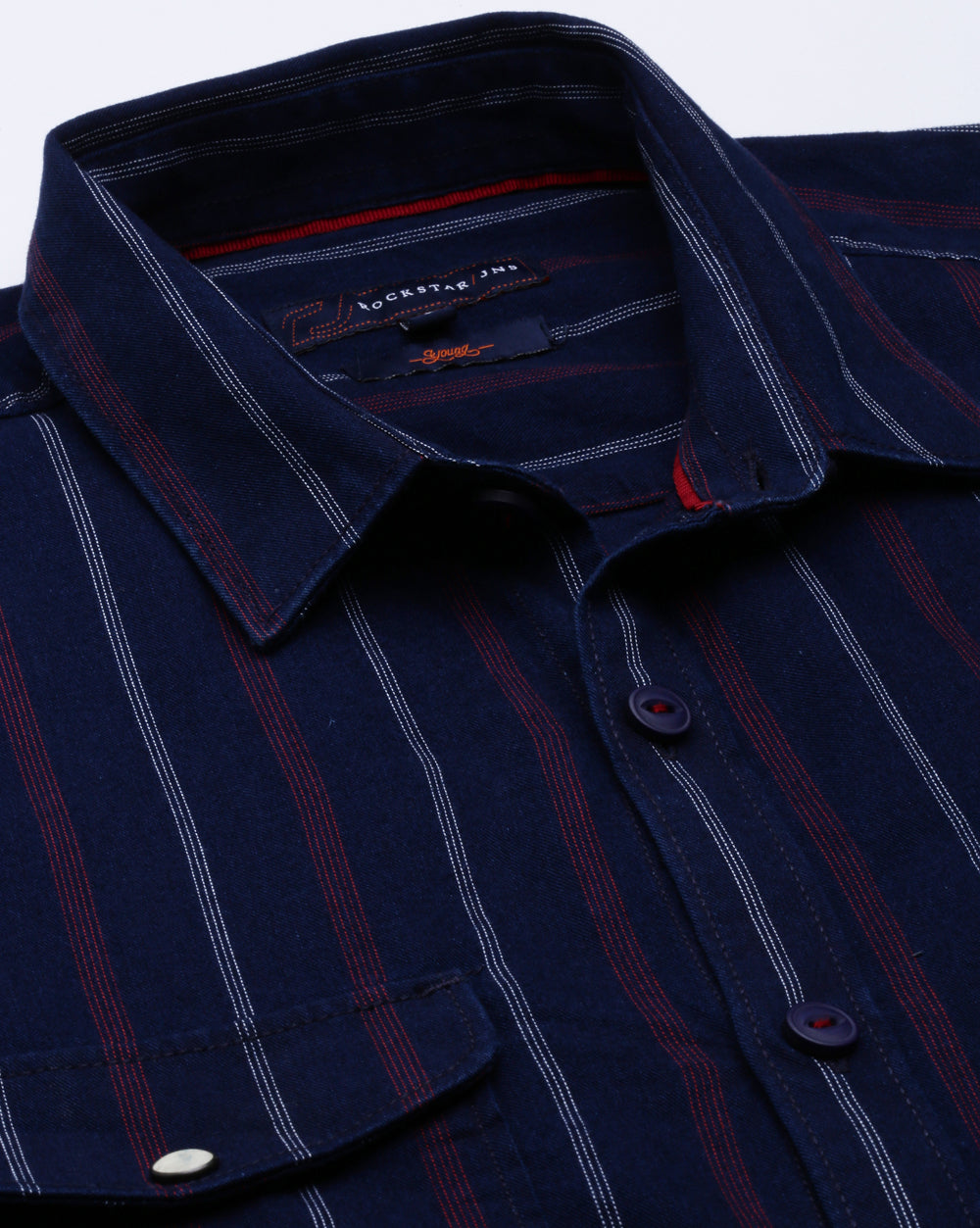 Indigo Striped Shirt For Men
