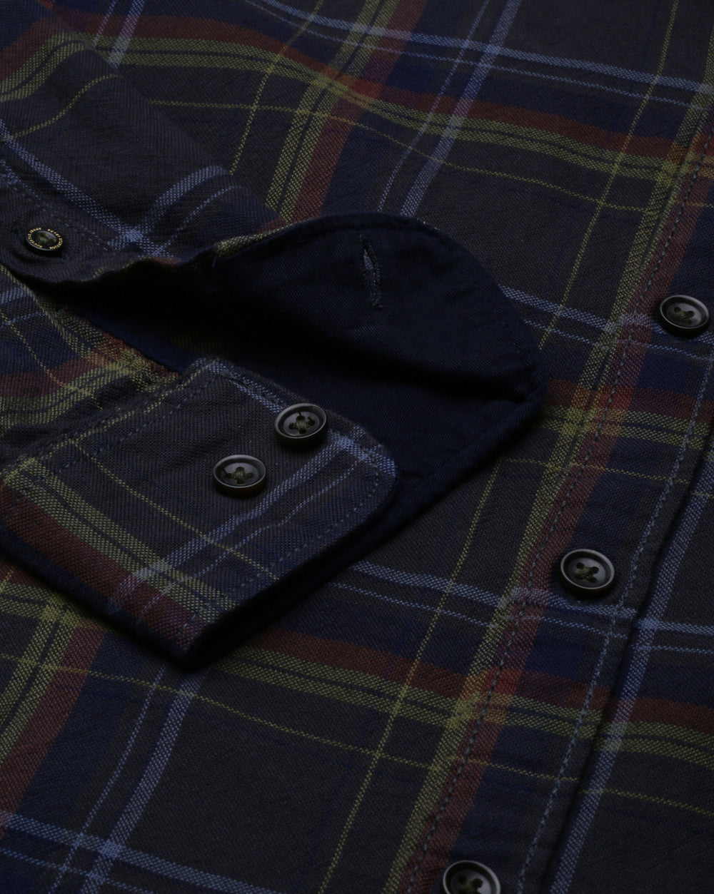 Sway Olive Checkered Shirt for Men 